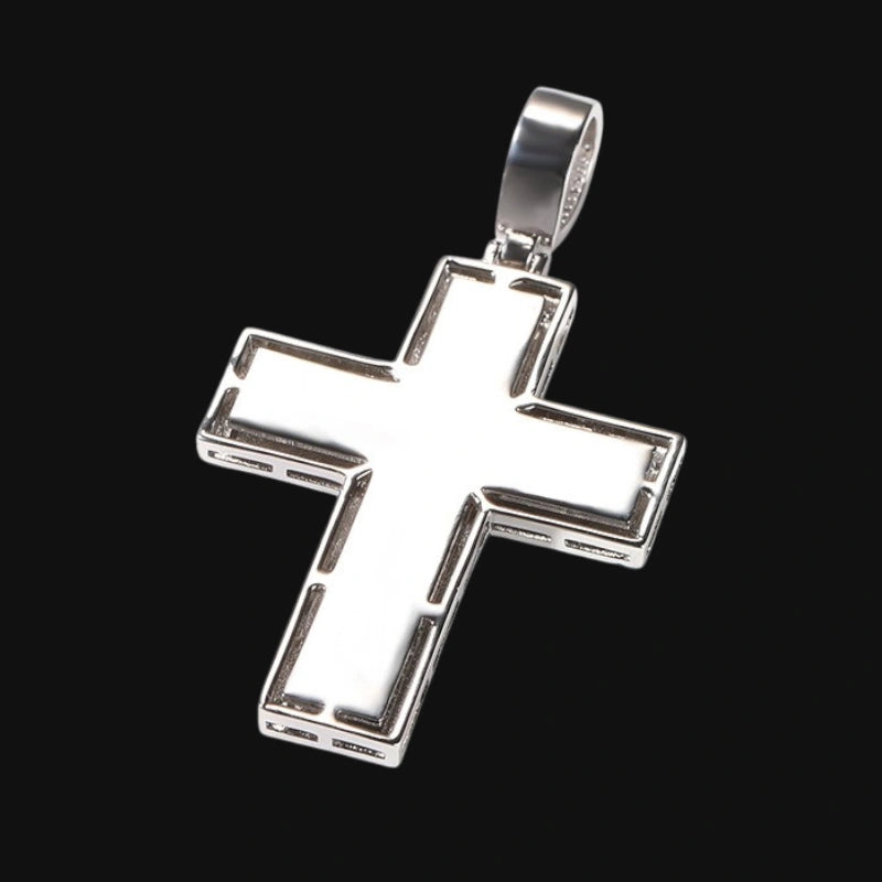 Iced Cross Pendant – Glow in the Dark