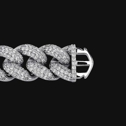 20mm Lucky Link Cuban – White Gold Plated