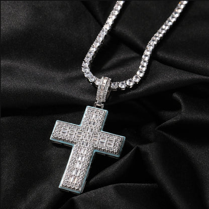 Iced Cross Pendant – Glow in the Dark